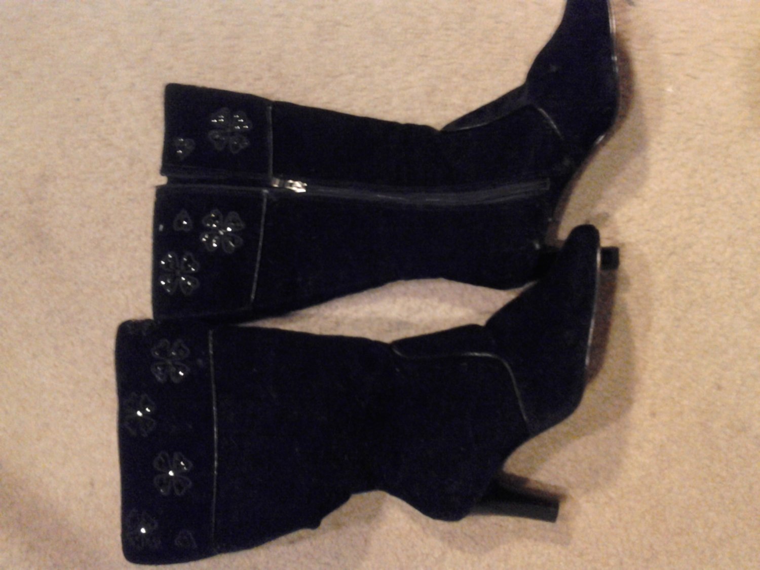 Brand New Black Women's Faux Suede Boots