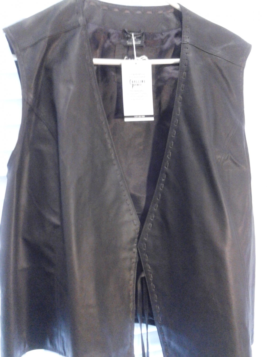 Brand New Beautiful Brown Women's Genuine Leather Vest