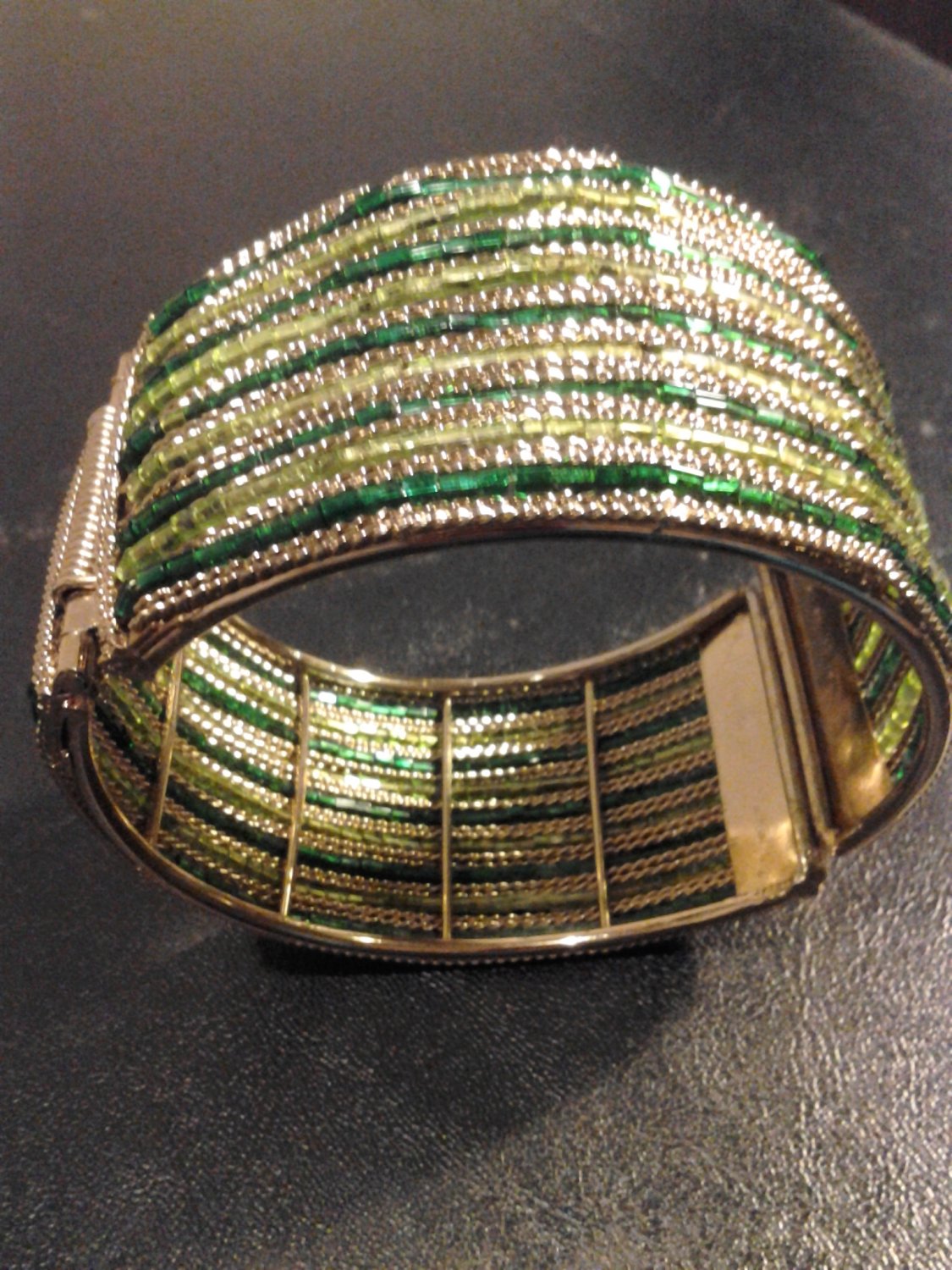 New Beautiful Bold Big Colors of Green Bracelet