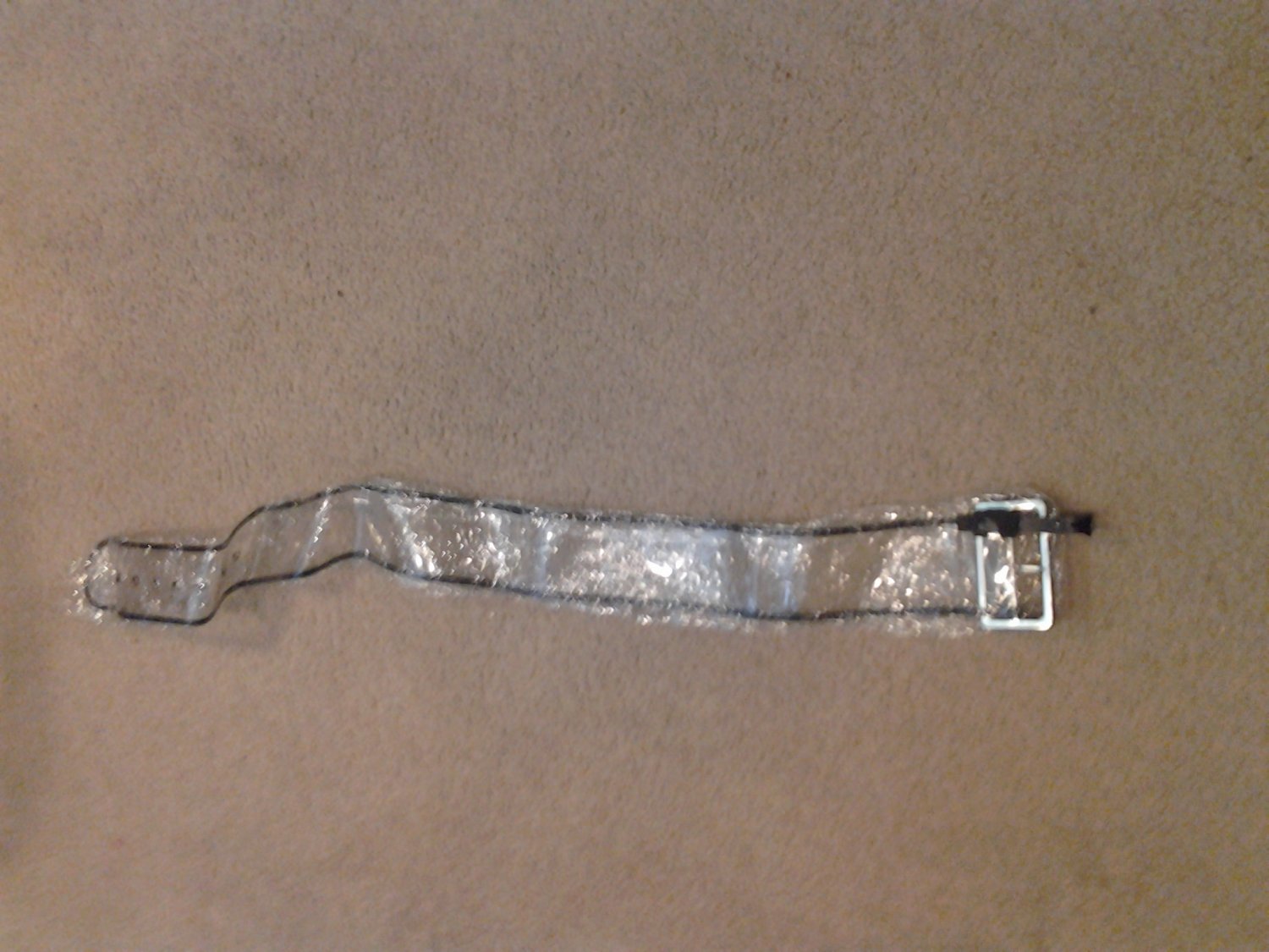 Brand New Beautiful Bold Waist Clear Belt SZ Large