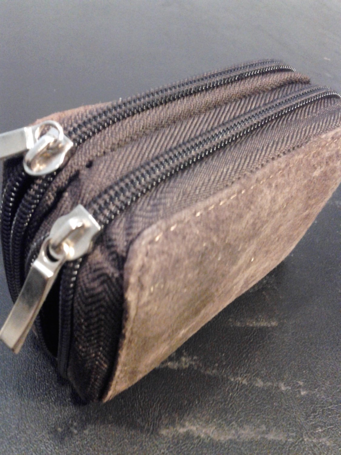 Brand New Beautiful Brown Suede 13 Credit Cards Slot Wallet