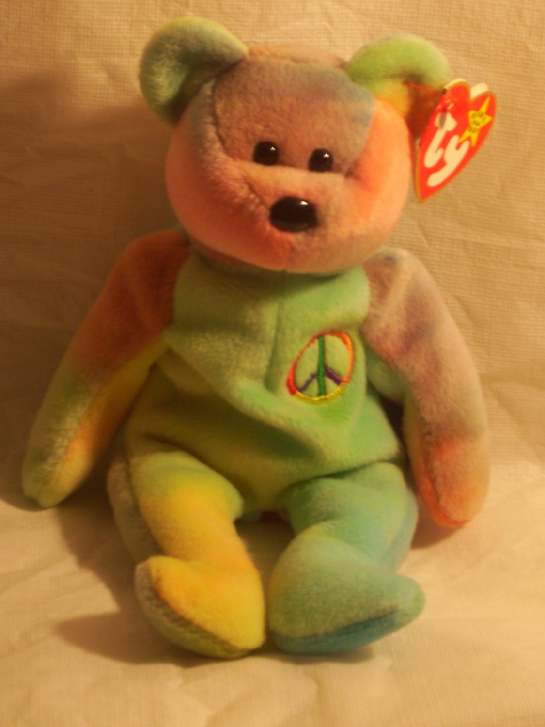 Peace Bear**RETIRED**Ty beanie baby