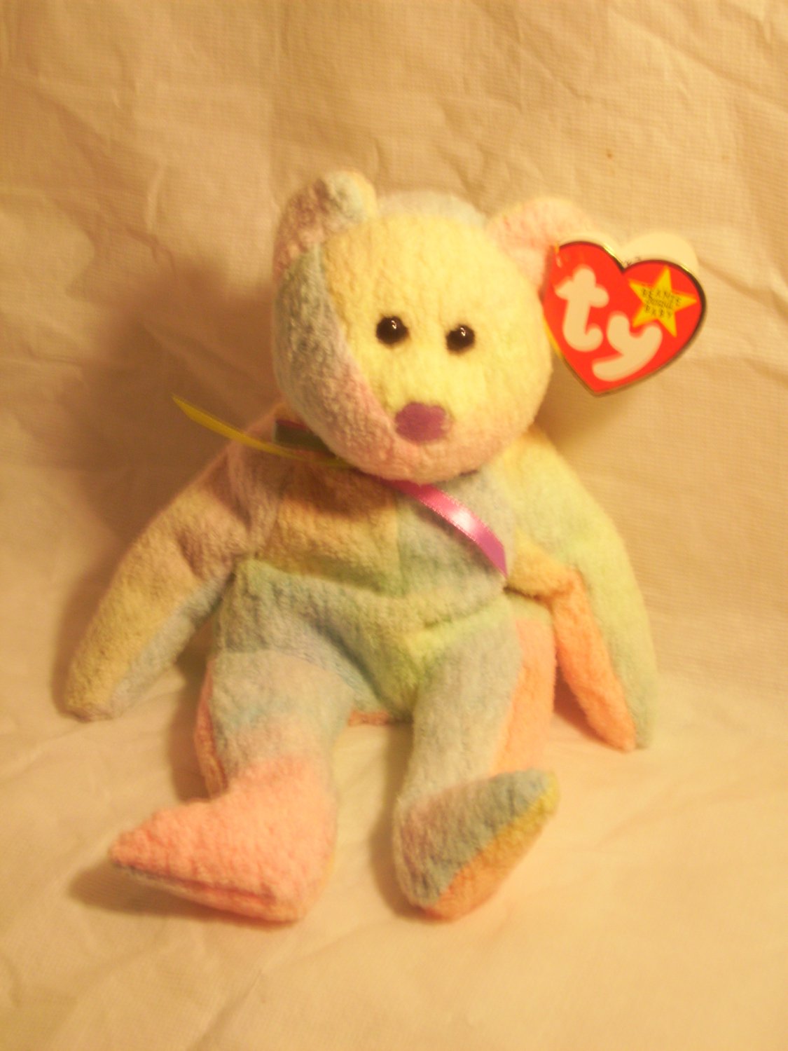 Groovy "the ty-dye bear" **RETIRED**Ty beanie baby