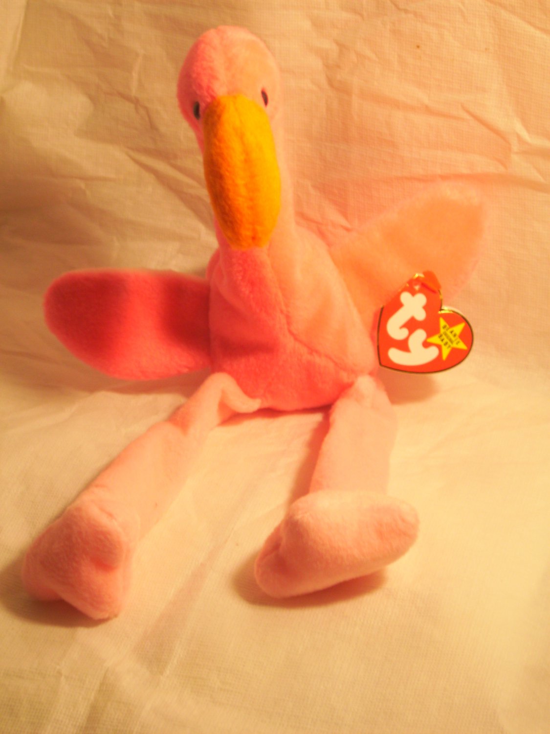 Pinky "the flamingo"**RETIRED**Ty beanie baby