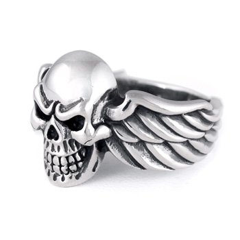 Wings Skull Ring, available US size 7-15