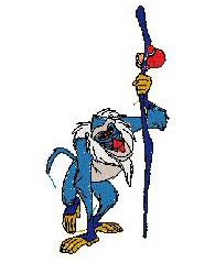 Lion King Rafiki Embroidery Design
