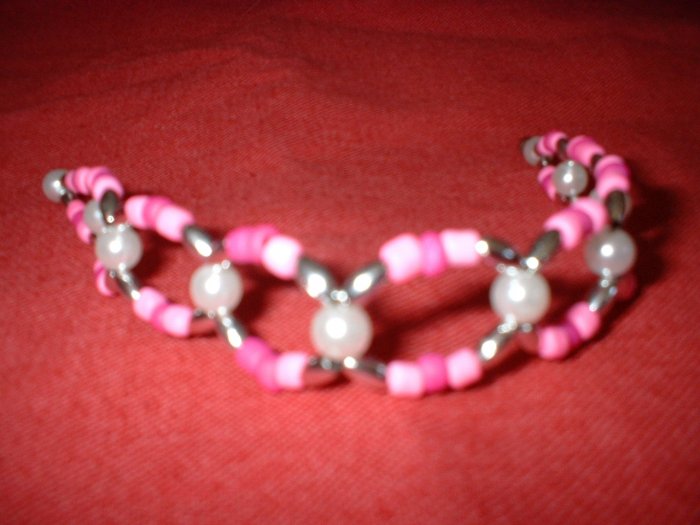 Pink Beaded Bracelet