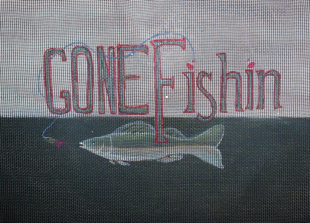 Gone Fishin With Bobber & Fishing Line