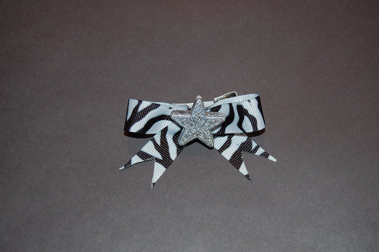 Animal Print Bow-Black Zebra