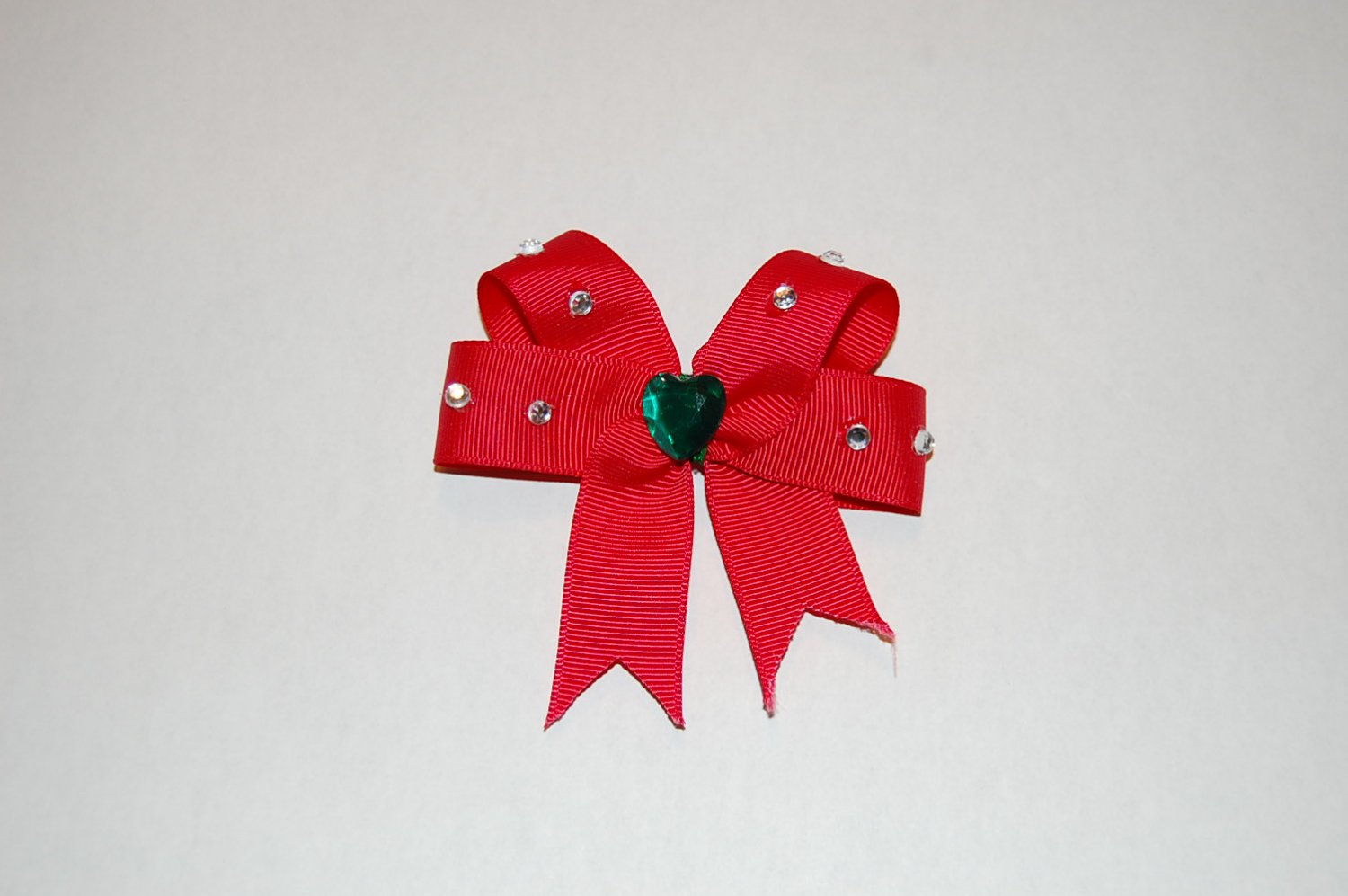 Embellished Hairbow -Red, Hair Clip