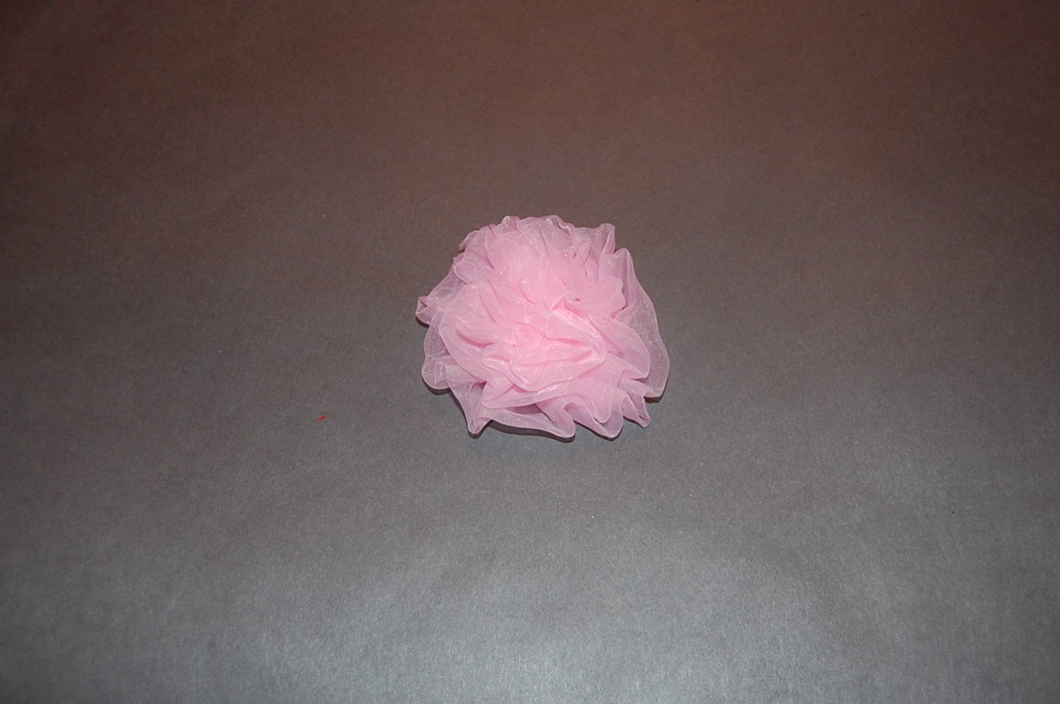 Chiffon Rosette on Alligator Clip, Pink