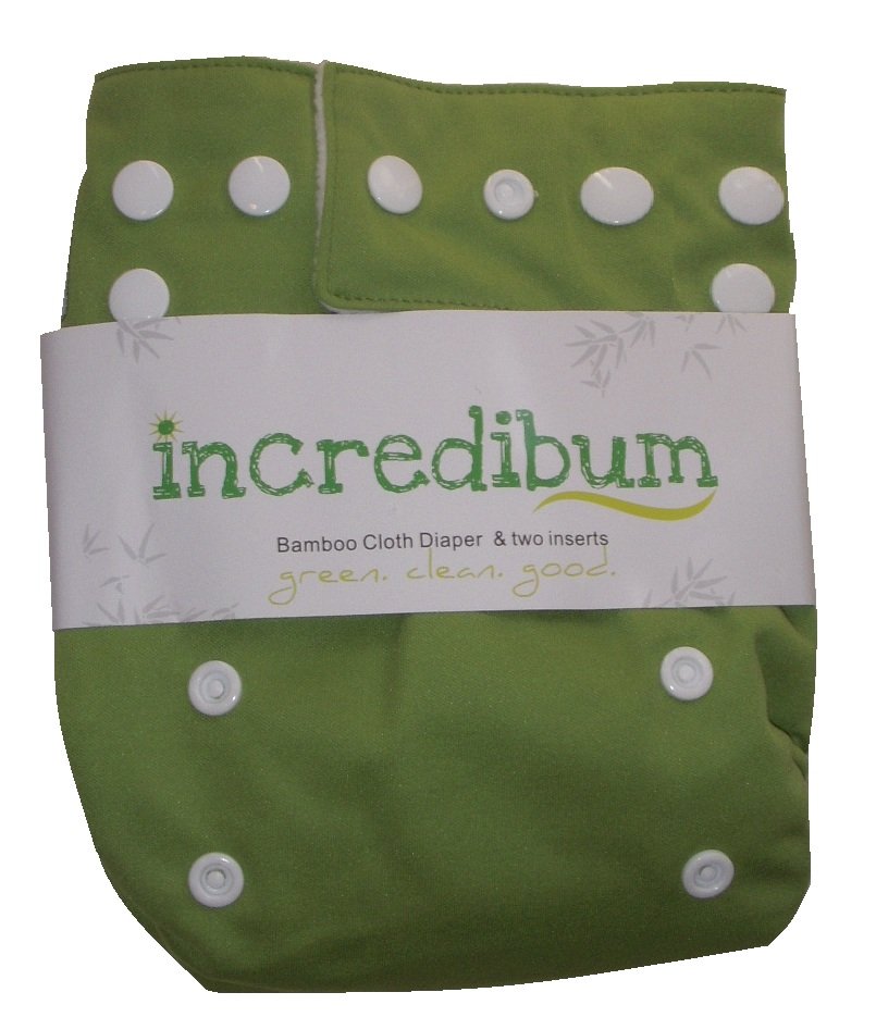 incredibum One Size Bamboo Cloth Diaper - Caterpillar