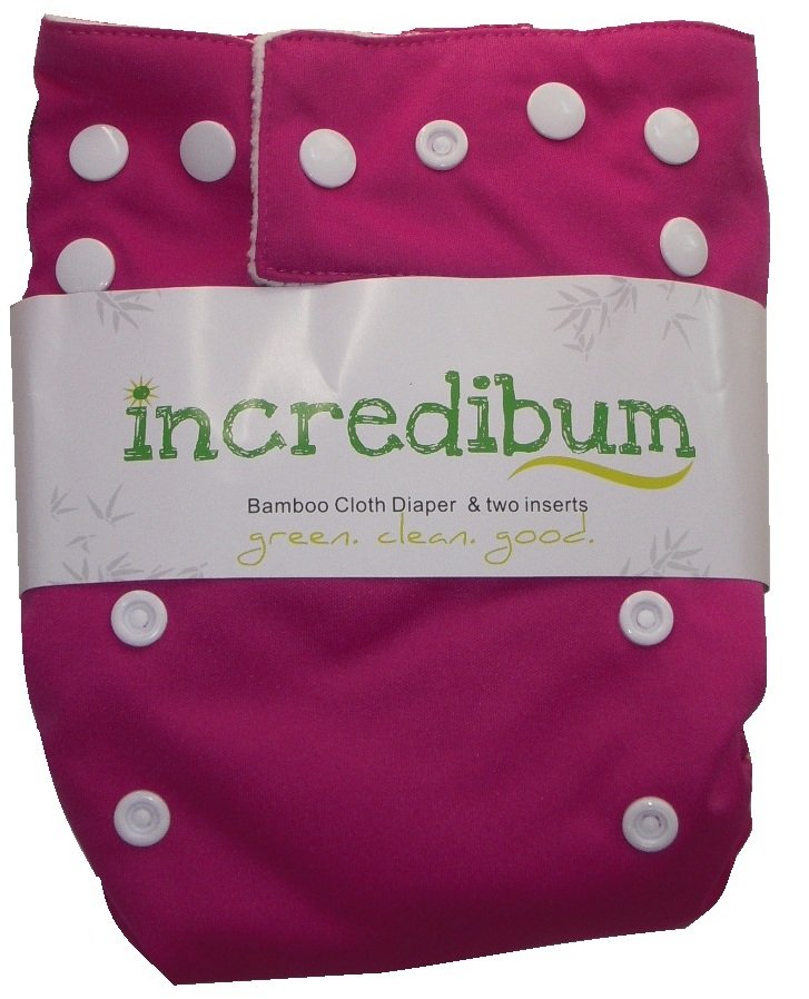 incredibum One Size Bamboo Cloth Diaper - Flutter