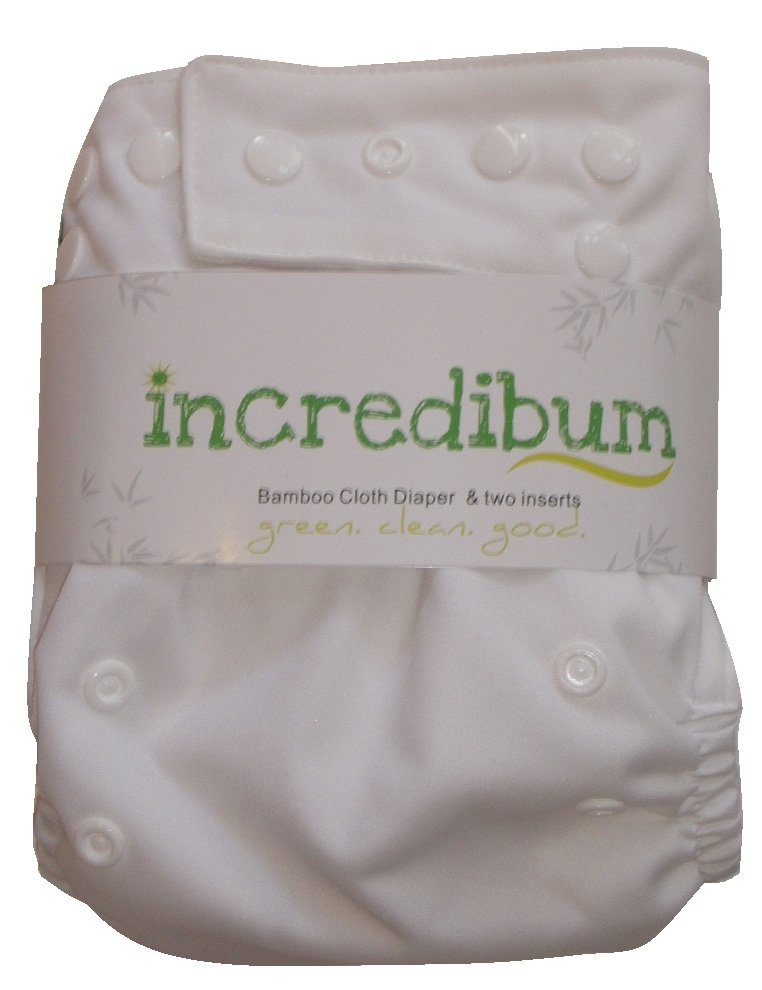 incredibum One Size Bamboo Cloth Diaper - Cloud