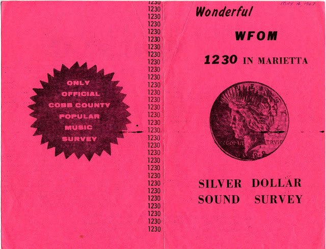 WFOM 1967 John Drake Silver Dollar Survey Georgia 1 CD