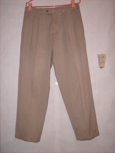 RGM Beige Khaki Pleated Dress Pants szie 34x30 EUC