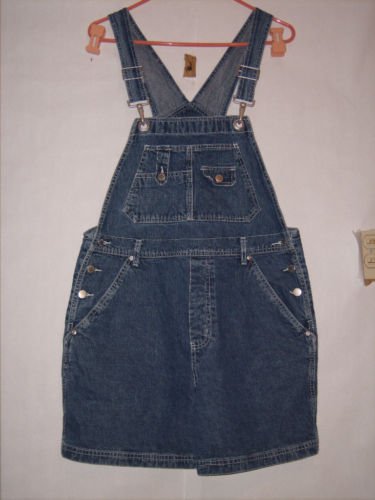 St. John's Bay Blue Shortalls Denim Short size L