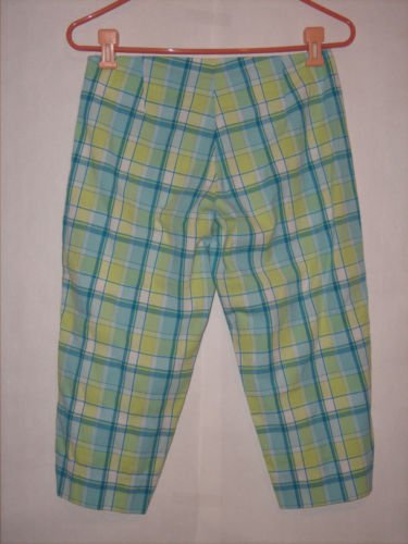 Mountain Lake Petites Plaid Pant Capris Size 4P