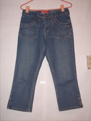 Levi Strauss Signature Blue Denim Jean Capris size 6