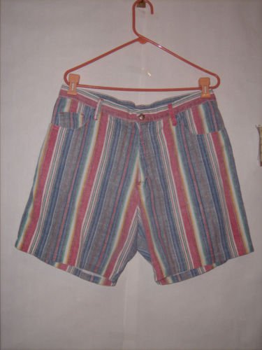 Camptown Club Light Denim Shorts size 38 stripes