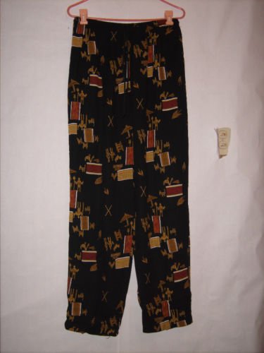 Bonnie Boynton Sheer Casual Pants size L Stretch waist