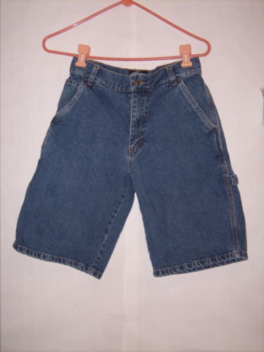 Boy's First Wave Blue Denim Jean Shorts Size 18