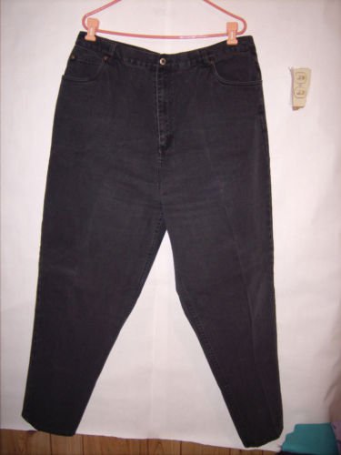 Carolina Blues Black Denim Jeans size 22 Tall EUC
