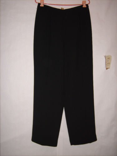 David Warren New York Black Dress Pants size 14 Flat