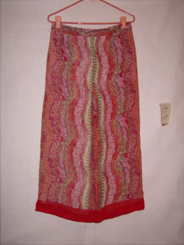 Coldwater Creek Floral Print Capris size M Stretch