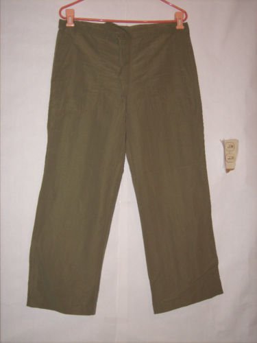 I.N. San Francisco Green Long Pant Capris Size 9 Junior