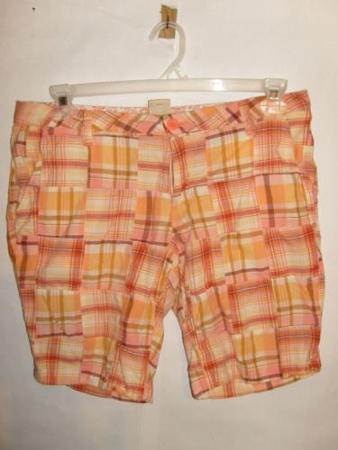 Arizona Plaid Cotton Low rise Shorts size 11 Juniors