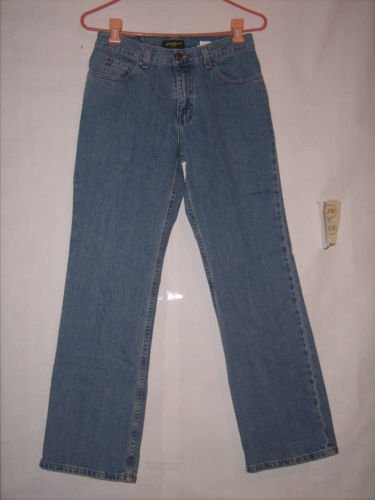 Eddie Bauer Authentic Denim Blue Jeans Boot cut Size 4P Distressed