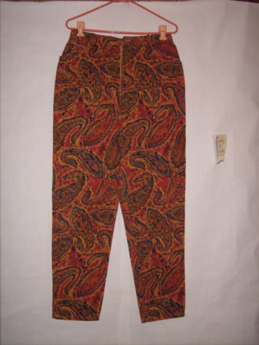Breeches color patterned denim jeans size 14 tappered leg