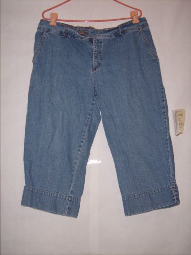 Faded Glory Authentic Brand Blue denim Jean Capris Size 18W