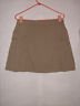 Lands' End Beige Khaki Caro Skort size 10 Flat front with pleated sides