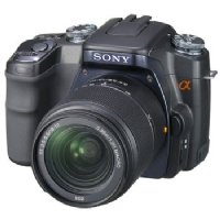 Sony α (alpha) DSLR-A100W (2 lens kit) (black)
