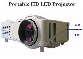 Portable hd led projector HDMI 1080p with USB/SD reader