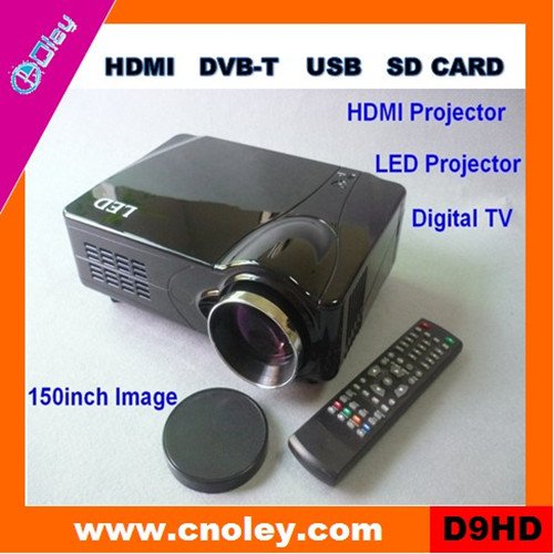 Cheap portable led overhead projector HDMI 1080p with USB/SD reader (D9HD)