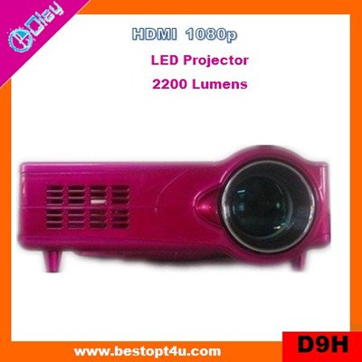 Cheap portable led video projector 1080p (D9H)
