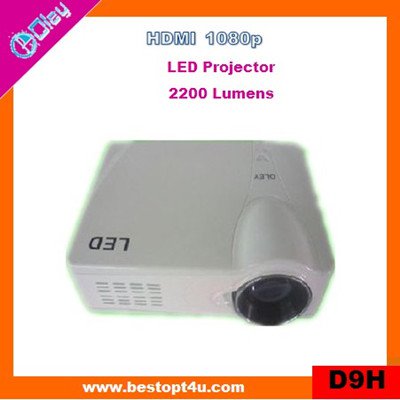 Cheap mini led projector support HDMI 1080p (D9H)