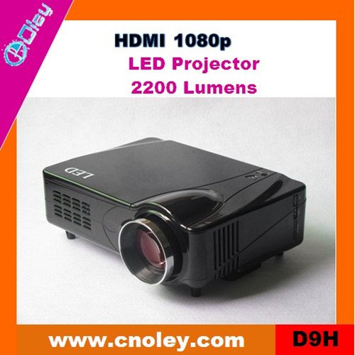 Hot mini led projector support HDMI 1080p (D9H)