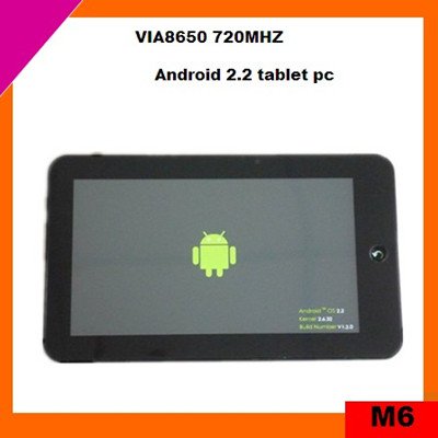 cheap 7 inch tablet pc touch screen android 2.2 with WIFI, 3G(M6)
