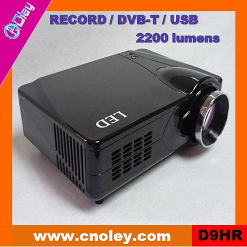 Cheap led video projector with DVB-T/USB/Record function (D9HR)