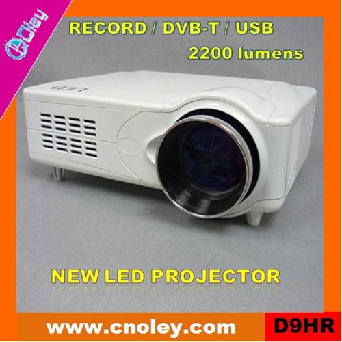 Portable mini led tv projector with DVB-T/USB/Record function (D9HR)