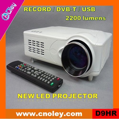 Cheap digital led projector with DVB-T/USB/SD (D9HR)