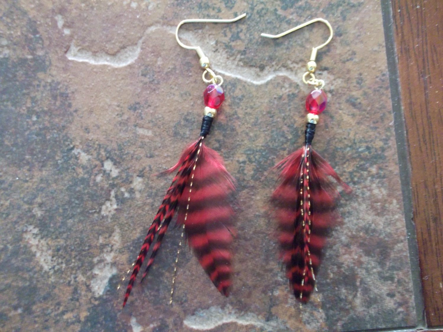 Feather earrings
