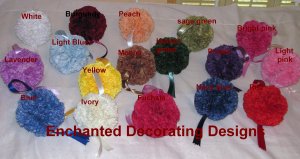 Pomander Carnation Ball 5 inch Wedding Flower Decoration Kissing Ball