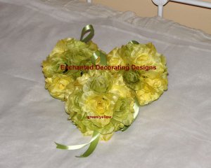 Pomander Ball Rose Lot of 3 6 inch Wedding Flower Decoration Kissing Ball
