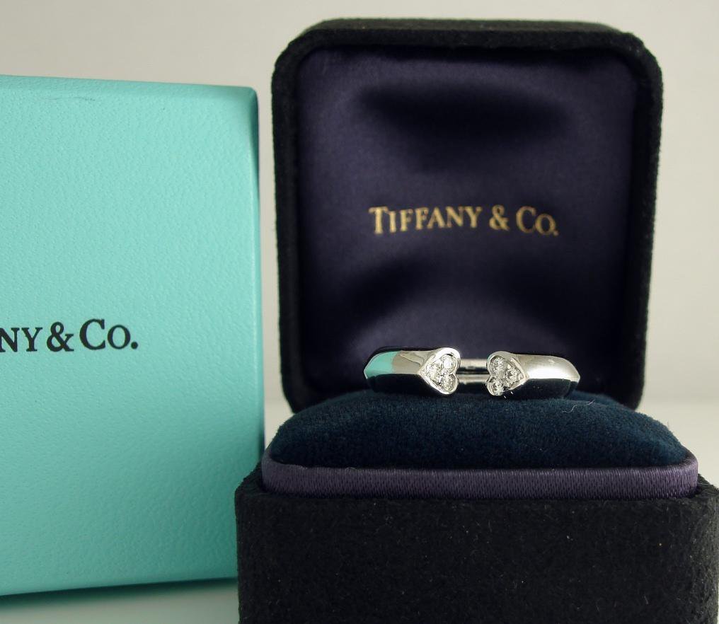 Tiffany & Co. 18K White Gold Paloma Picasso Diamond Tenderness Heart Ring
