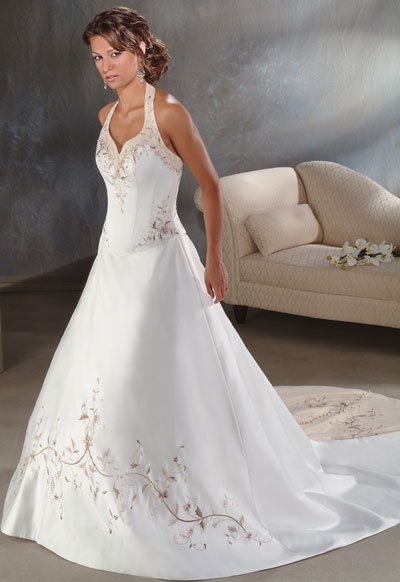 Custom made wedding dress